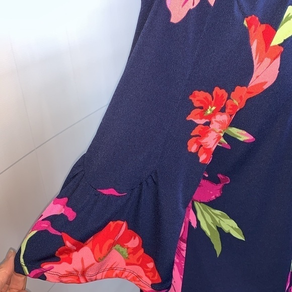 Alexandra + Oak navy floral print dress, Small - Picture 4 of 6